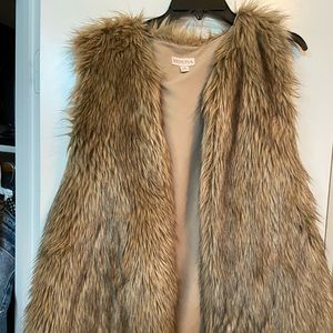 Faux fur vest